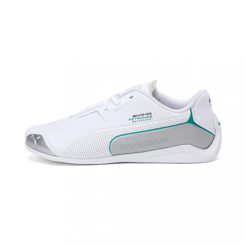 Zapatillas Mercedes, Puma Drift Cat 8, blancas, 2020, talla 45.8
