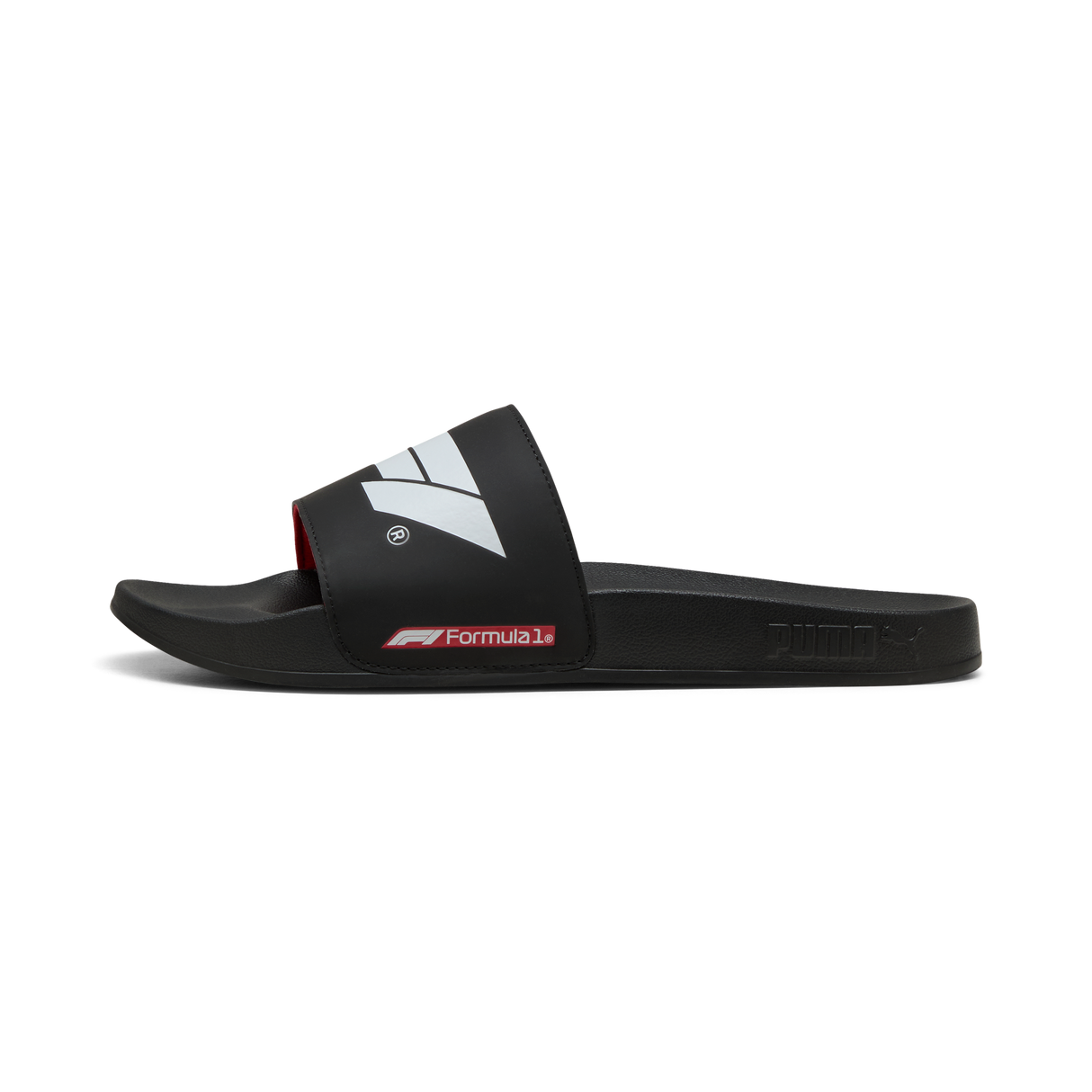 F1 logo slippers, Puma, Leadcat 2.0, black
