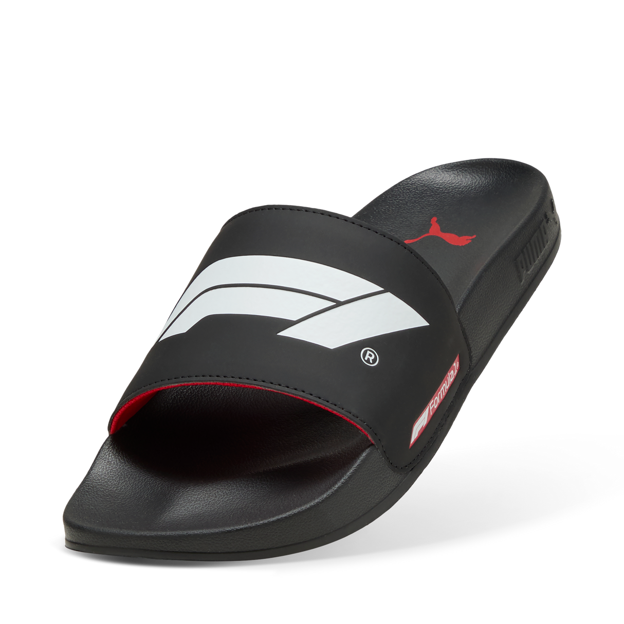 F1 logo slippers, Puma, Leadcat 2.0, black