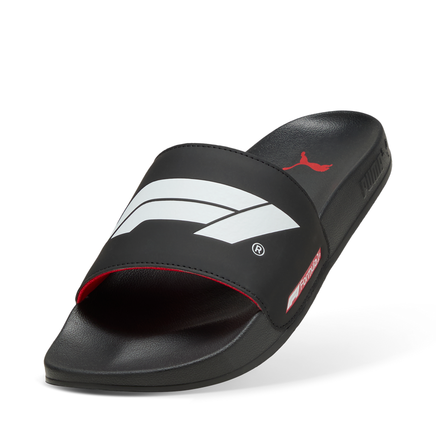 F1 logo slippers, Puma, Leadcat 2.0, black