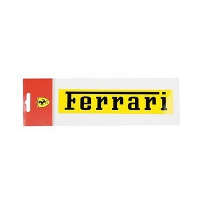 Ferrari Sticker, 11x2 cm, Yellow, 2012 - FansBRANDS®