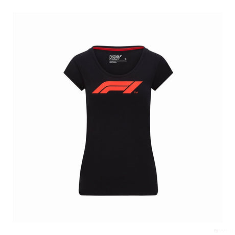 Formula 1 Womens T-shirt, Formula 1 Logo, Black, 2020 - FansBRANDS®