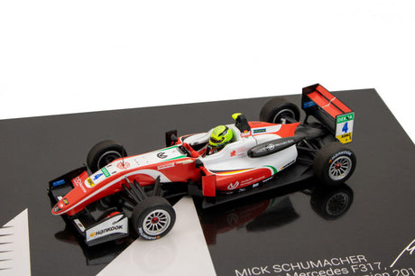 Mick Schumacher Model Car, Dallara Mercedes F317 F3 European Champion 2018, 1:43 scale, White, 2018 - FansBRANDS®
