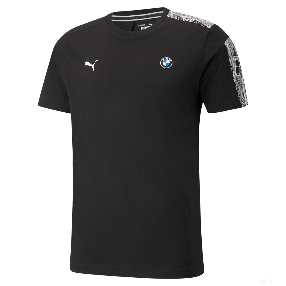 BMW T-shirt, Puma BMW MMS T7, Black, 2021