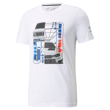 BMW T-shirt, Puma BMW MMS Car Graphic, White, 2021 - FansBRANDS®