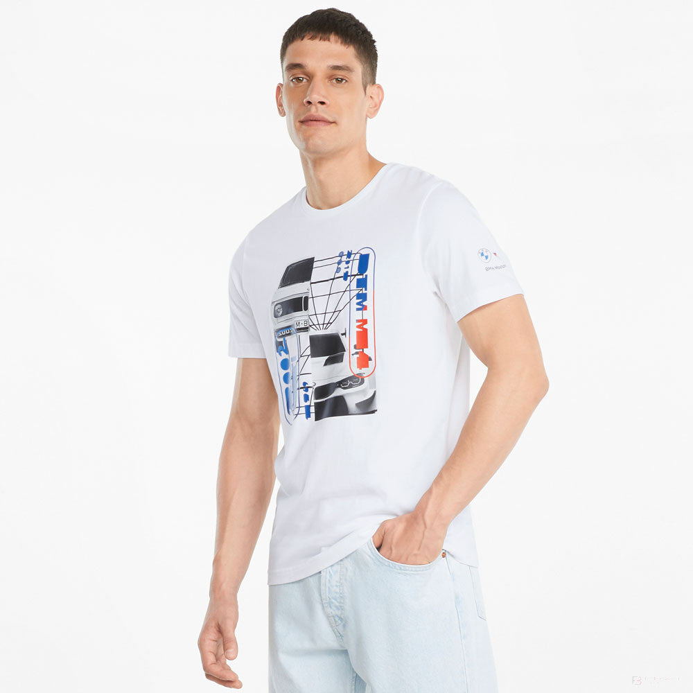 BMW T-shirt, Puma BMW MMS Car Graphic, White, 2021