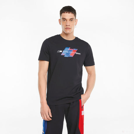 BMW T-shirt, Puma BMW Motorsport Logo, Black, 2021 - FansBRANDS®