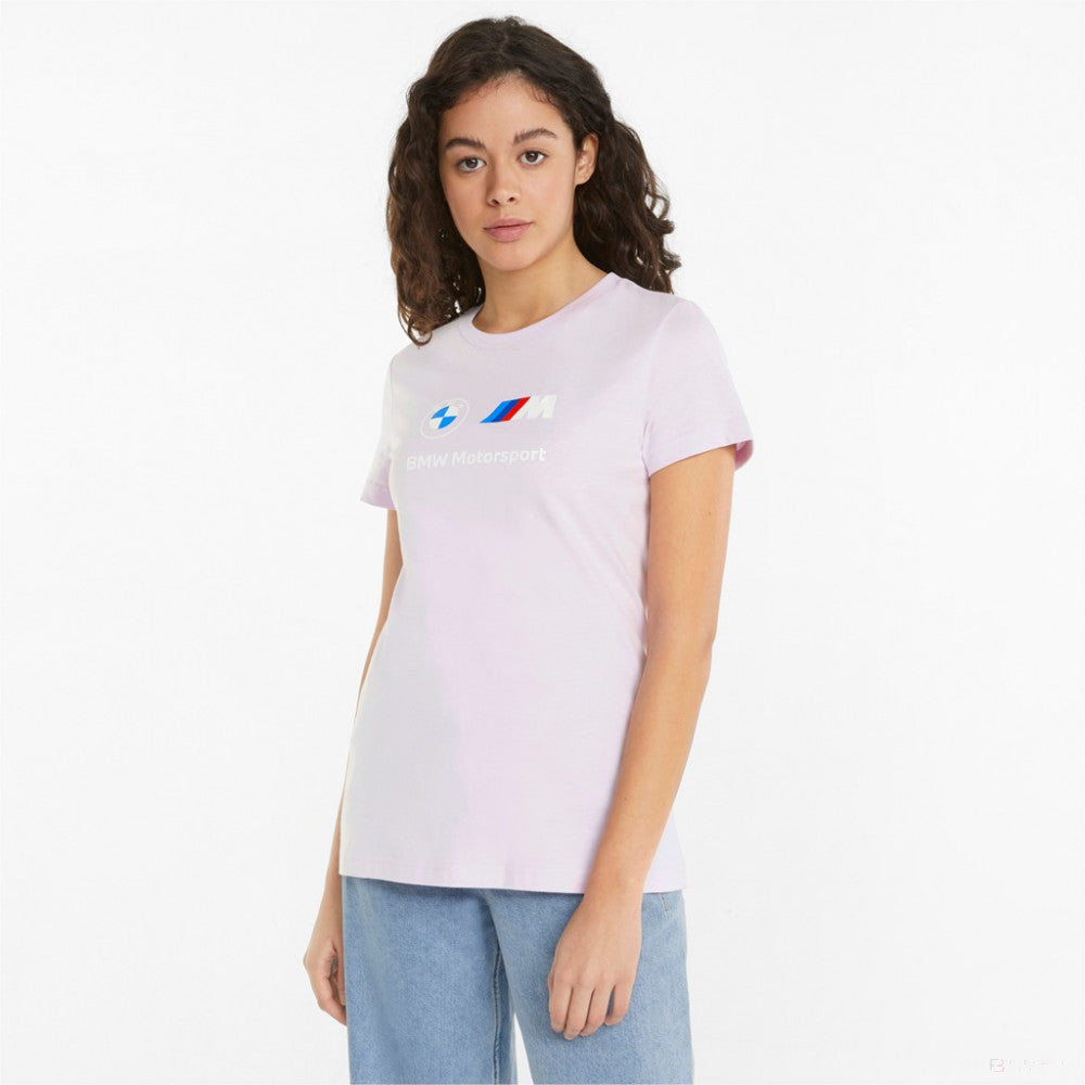 Puma BMW MMS Team Logo Womens T-shirt, Purple, 2022 - FansBRANDS®