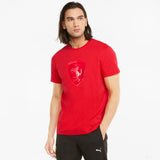 Ferrari T-shirt, Puma Tonal Big Shield, Red, 2021