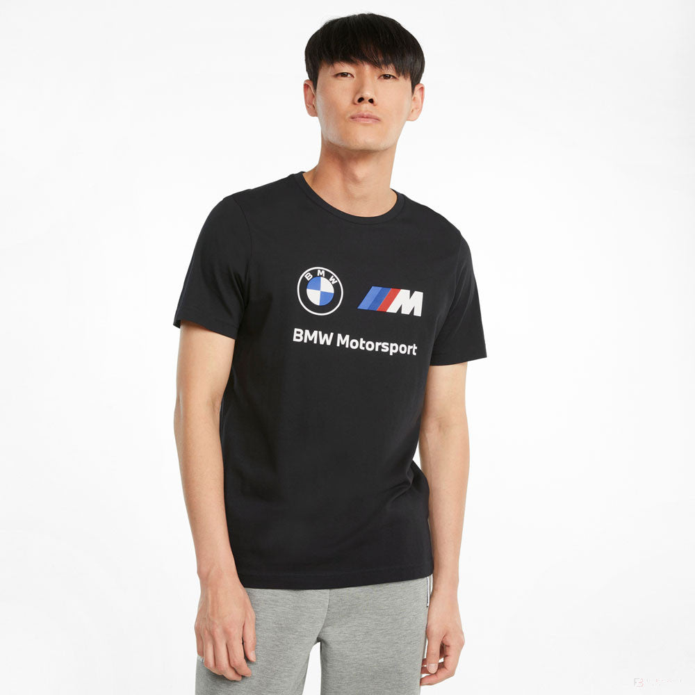 BMW T-shirt, Puma BMW MMS ESS Logo, Black, 2021 - FansBRANDS®