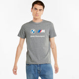 BMW T-shirt, Puma BMW ESS Logo, Grey, 2021