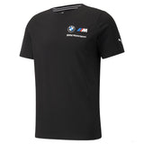 BMW T-shirt, Puma BMW MMS ESS Small Logo, Black, 2021