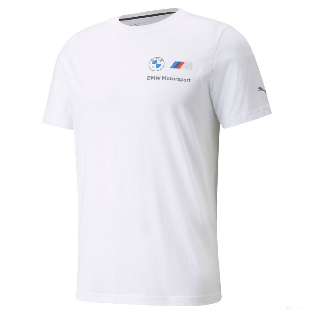 BMW T-shirt, Puma BMW MMS ESS Small Logo, White, 2021
