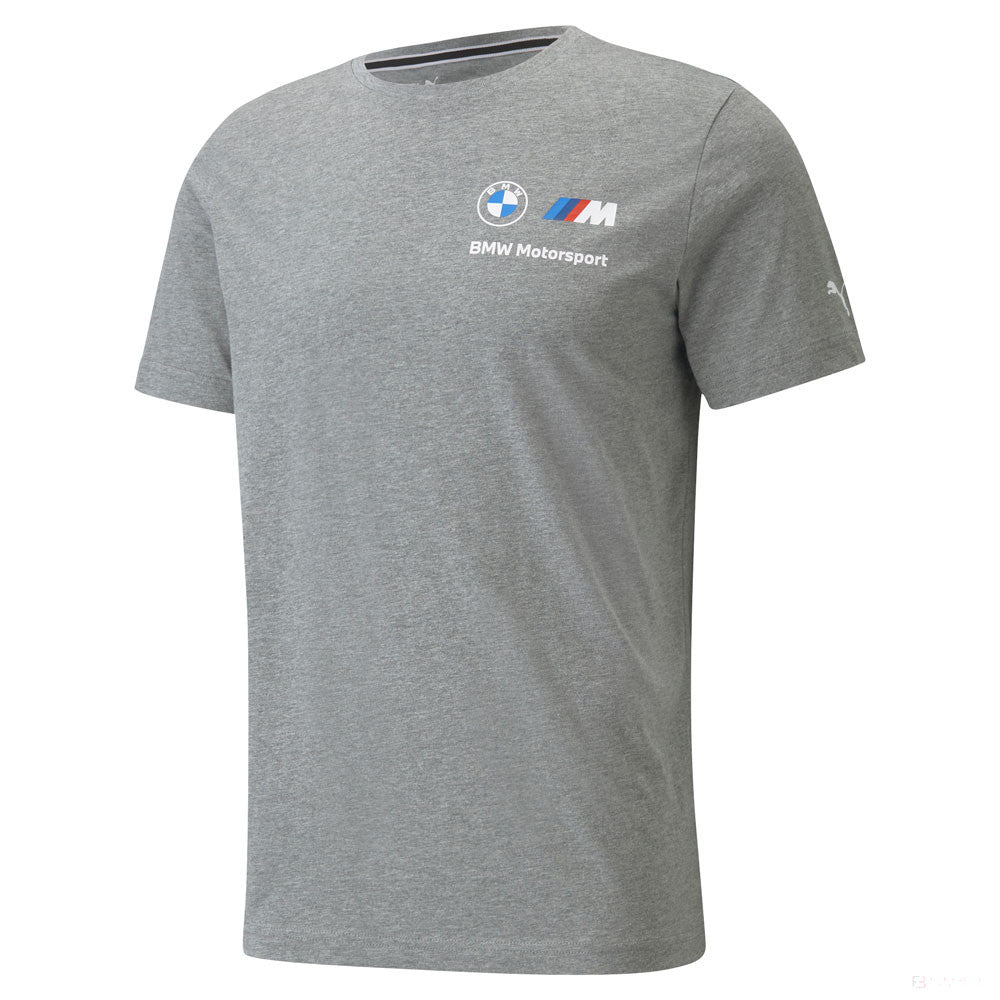 BMW T-shirt, Puma BMW MMS ESS Small Logo, Grey, 2021