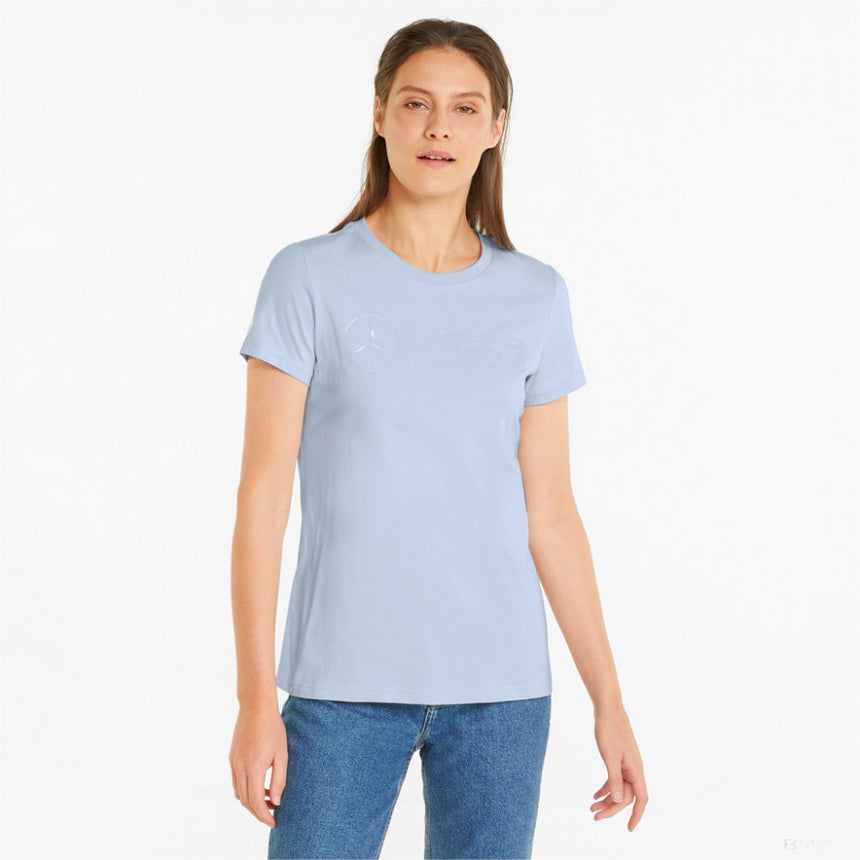 Puma Mercedes Womens T-shirt, Blue, 2022 - FansBRANDS®