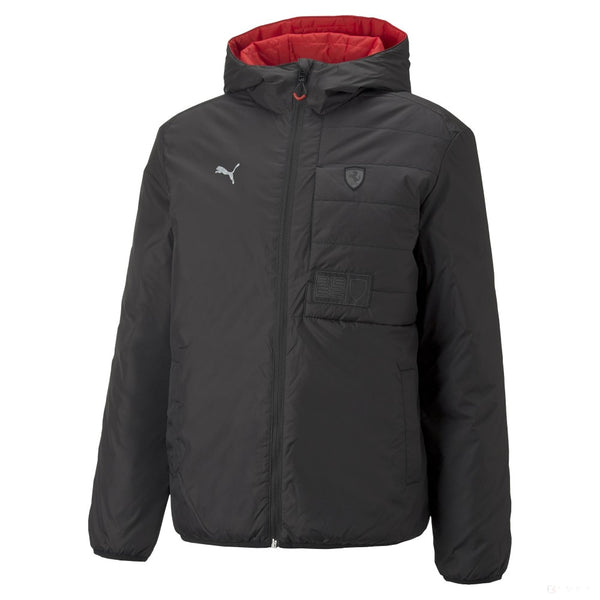 Ferrari Style Reversible Padded Jacket Puma Black 2022 FansBRANDS COM