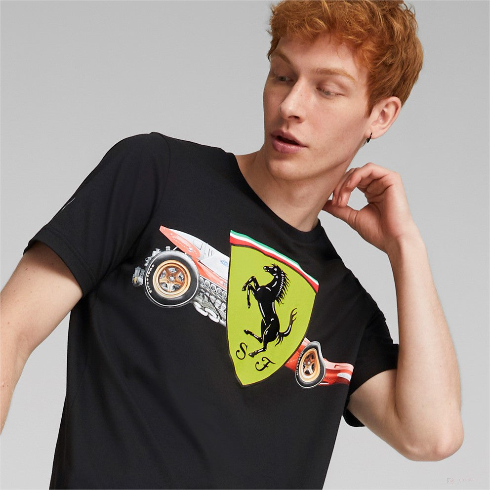 Ferrari Race Heritage Big Shield Tee Puma Black 2022 - FansBRANDS®