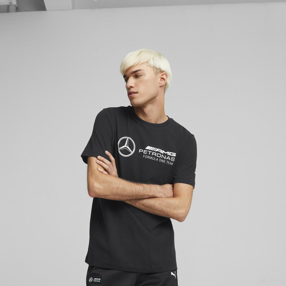 AMG Mercedes  ESS Logo Tee Puma Black 2022 - FansBRANDS®