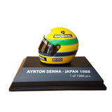 Ayrton Senna Mini Helmet, 1:8 scale, Yellow, 2018