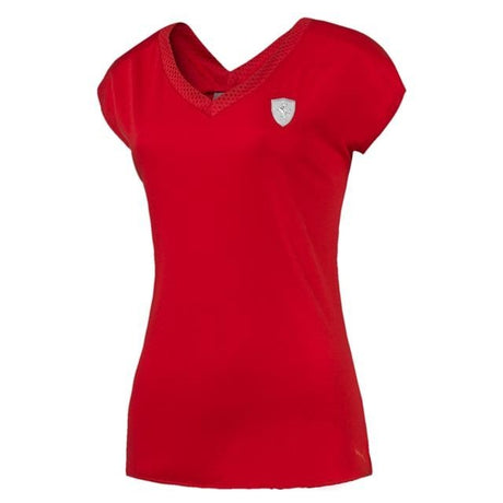 Ferrari Womens T-shirt, Puma Shield, Red, 2016 - FansBRANDS®