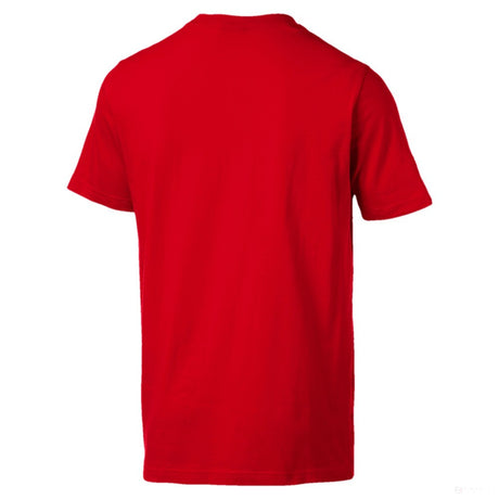 Ferrari T-shirt, Puma Big Shield Round Neck, Red, 2019 - FansBRANDS®