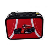 Ferrari Pencil case, Ferrari 3 zip Scudetto, Red, 2018