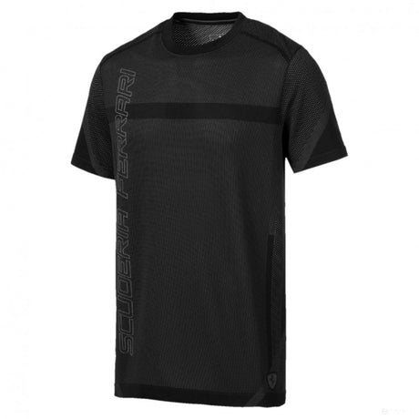 Ferrari T-shirt, Puma RCT evoKNIT, Black, 2019 - FansBRANDS®