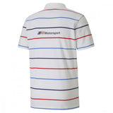 BMW T-shirt, Puma BMW MMS Striped Round Neck, White, 2020