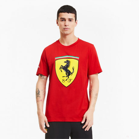 Ferrari T-shirt, Puma Race Big Shield+, Red, 2020 - FansBRANDS®