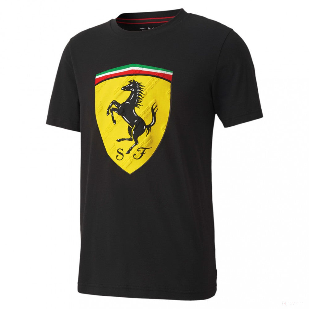 Ferrari T-shirt, Puma Race Big Shield+, Black, 2020 - FansBRANDS®