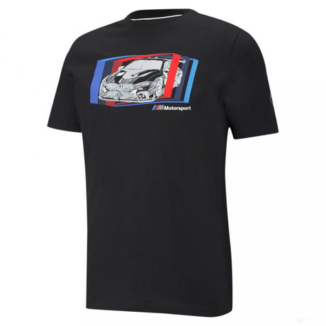 BMW T-shirt, Puma BMW MMS Car Graphic, Black, 2021 - FansBRANDS®