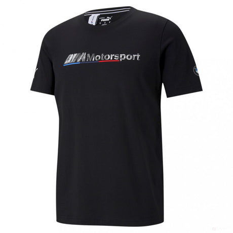 BMW T-shirt, Puma BMW MMS Logo+, Black, 2021 - FansBRANDS®