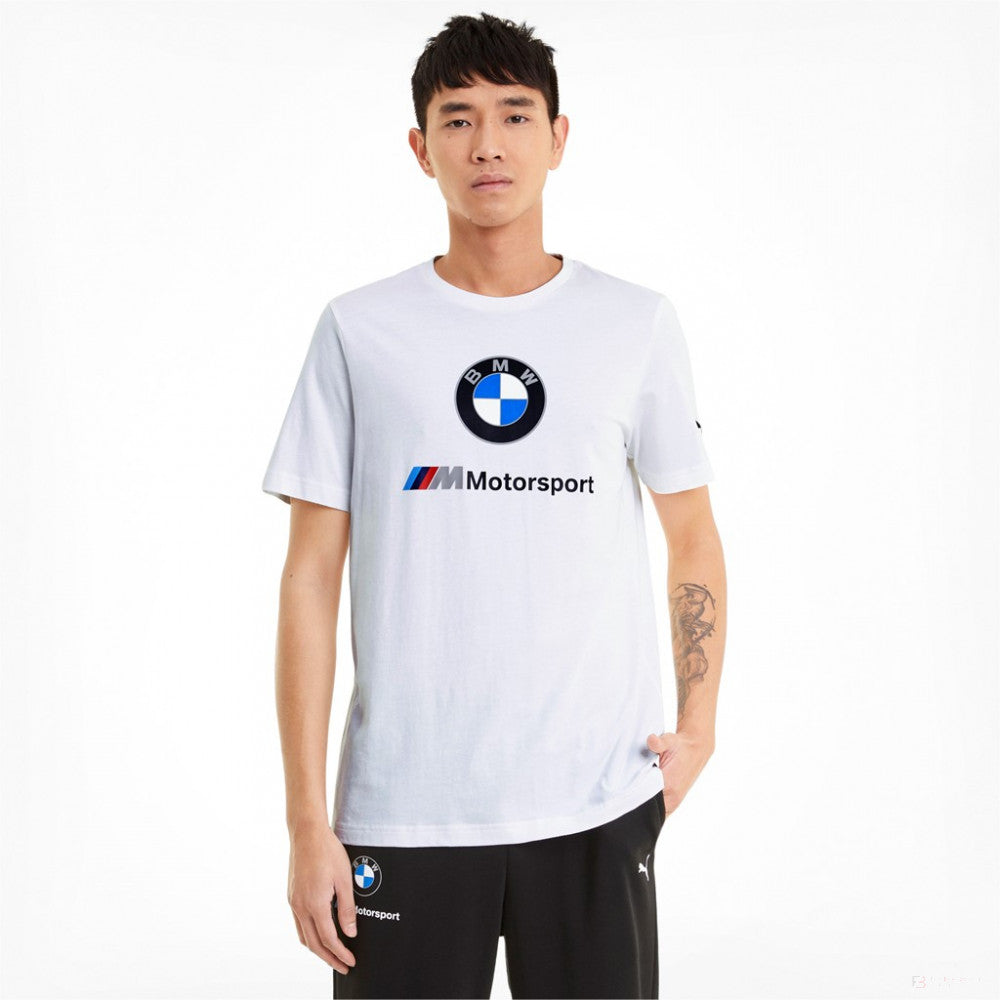 BMW T-shirt, Puma BMW MMS ESS Logo, White, 2021