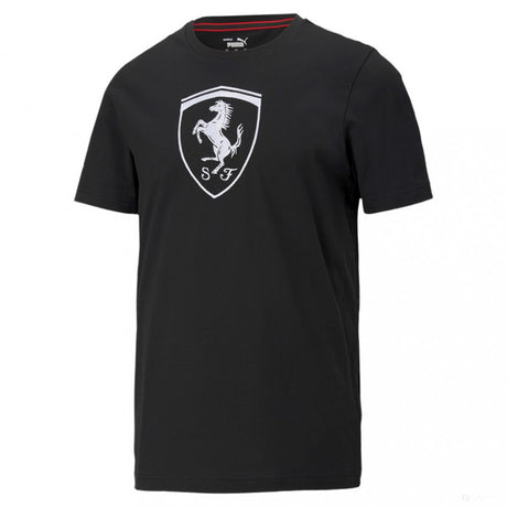 Ferrari T-shirt, Puma Big Shield+, Black, 2021 - FansBRANDS®