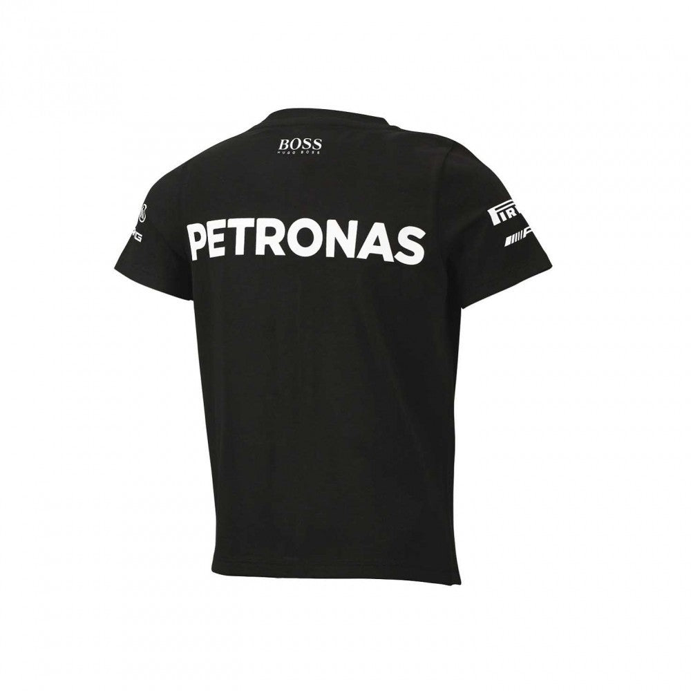 Mercedes Kids T-shirt, Team, Black, 2015