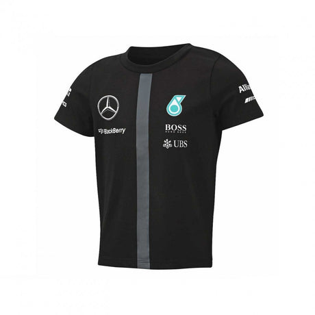 Mercedes Kids T-shirt, Team, Black, 2015 - FansBRANDS®