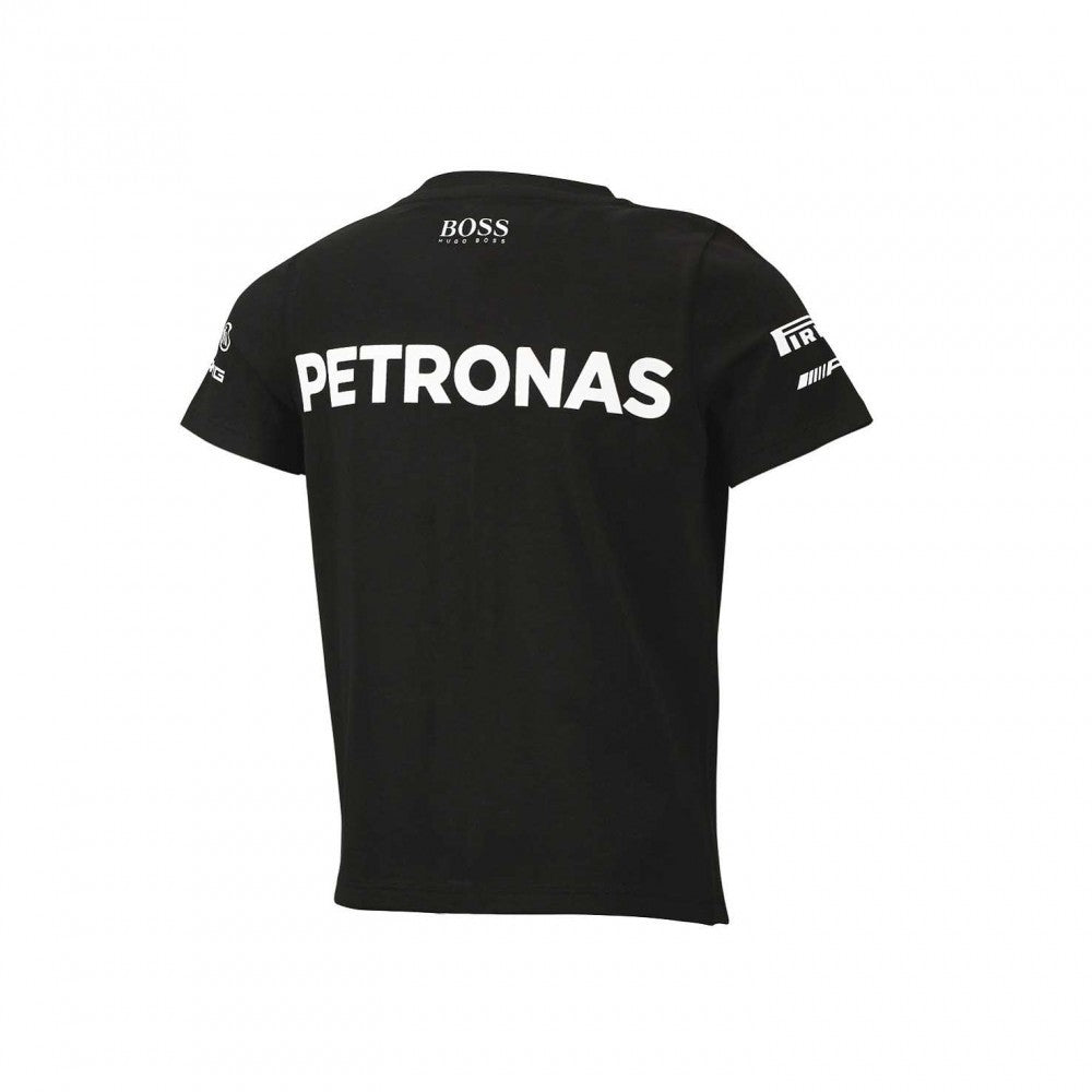 Mercedes Kids T-shirt, Team, Black, 2015 - FansBRANDS®