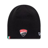 Ducati beanie, rubber logo, New Era, black