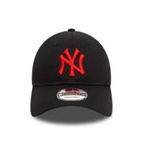 New York Yankees cap, red logo, New Era, 9TWENTY, essential, black