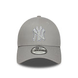 New York Yankees cap, New Era, 9FORTY, pop outline, grey