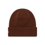 Alpine beanie, waffle cuff knit, New Era, brown