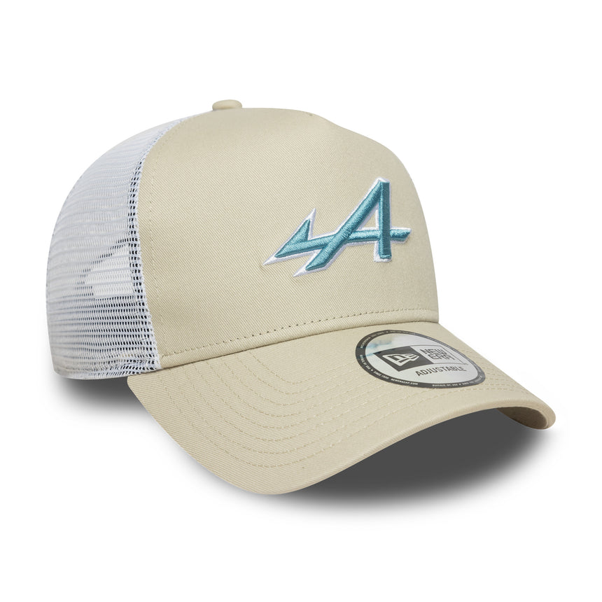 Alpine cap, trucker, seasonal, New Era, 9FORTY, cream