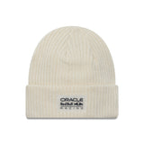 Red Bull beanie, short cuff knit, repreve, New Era, white