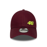 Valentio Rossi #46 cap, VR46, seasonal, New Era, 9FORTY, burgundy