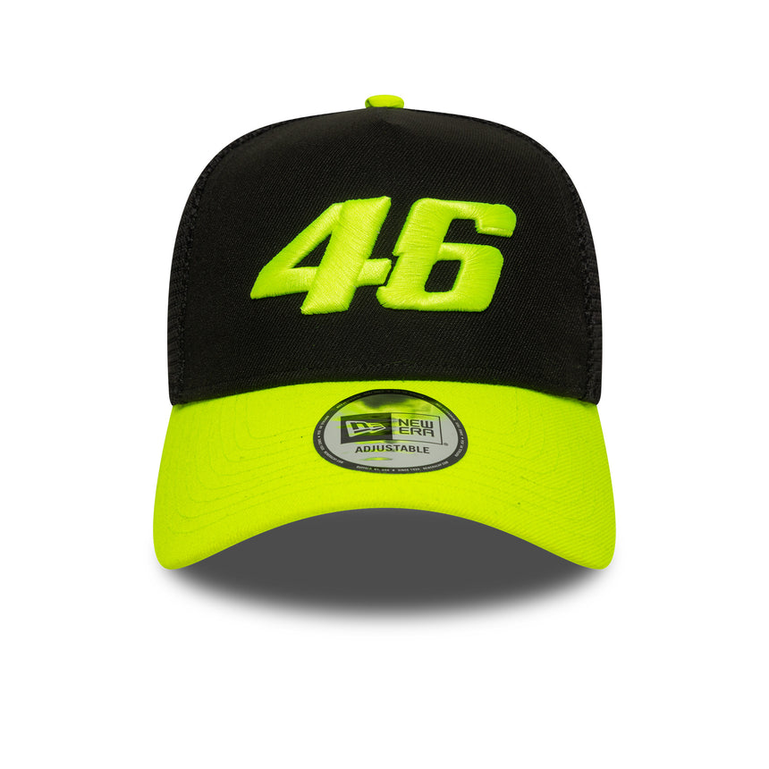 Valentio Rossi #46 cap, trucker, VR46, New Era, 9FORTY, black