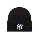 New York Yankees beanie, wide cuff, New Era, black