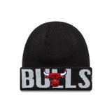Chichago Bulls beanie, New Era, wordmark, black