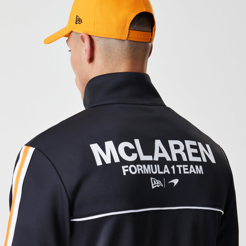 McLaren sweater, full zip, New Era, black