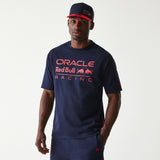 Red Bull Racing t-shirt, oversized, New Era, dark blue