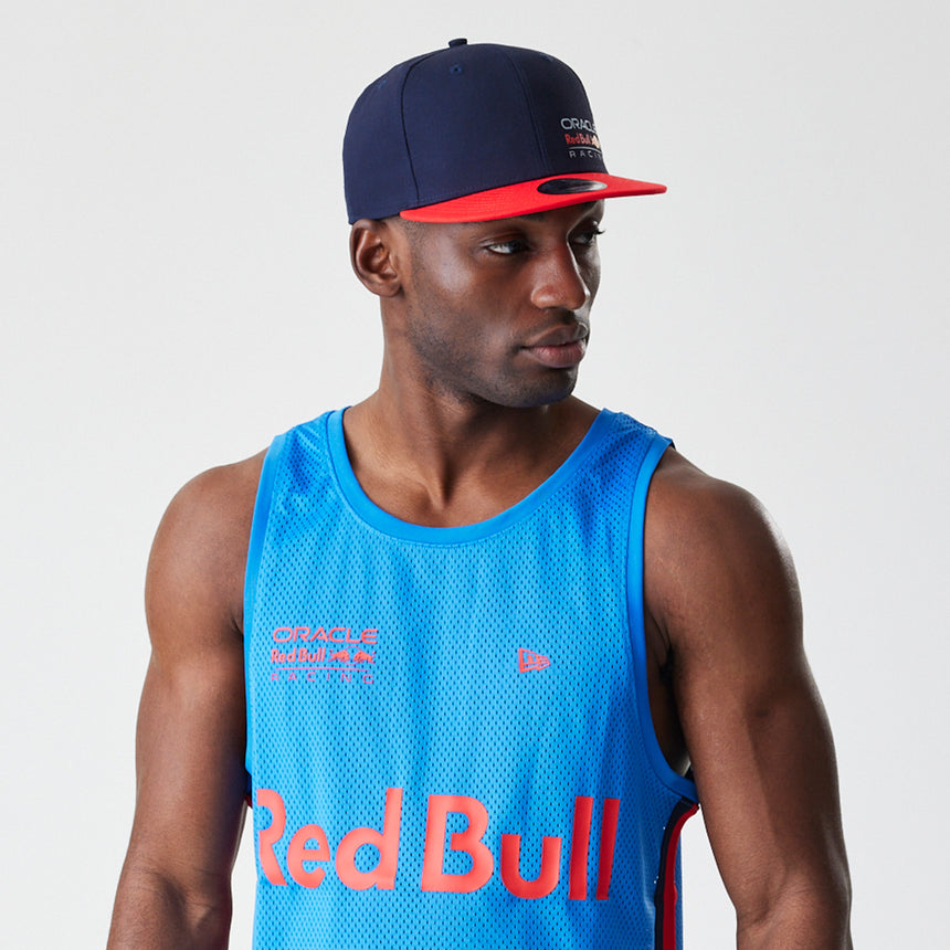 Red Bull Racing sleevless t-shirt, New Era, baseketball mesh, blue